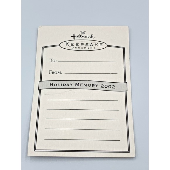 2002 Snow Buddies Hallmark Keepsake Ornament Snowman with Bear Cub #5 in Series - Picture 7 of 7